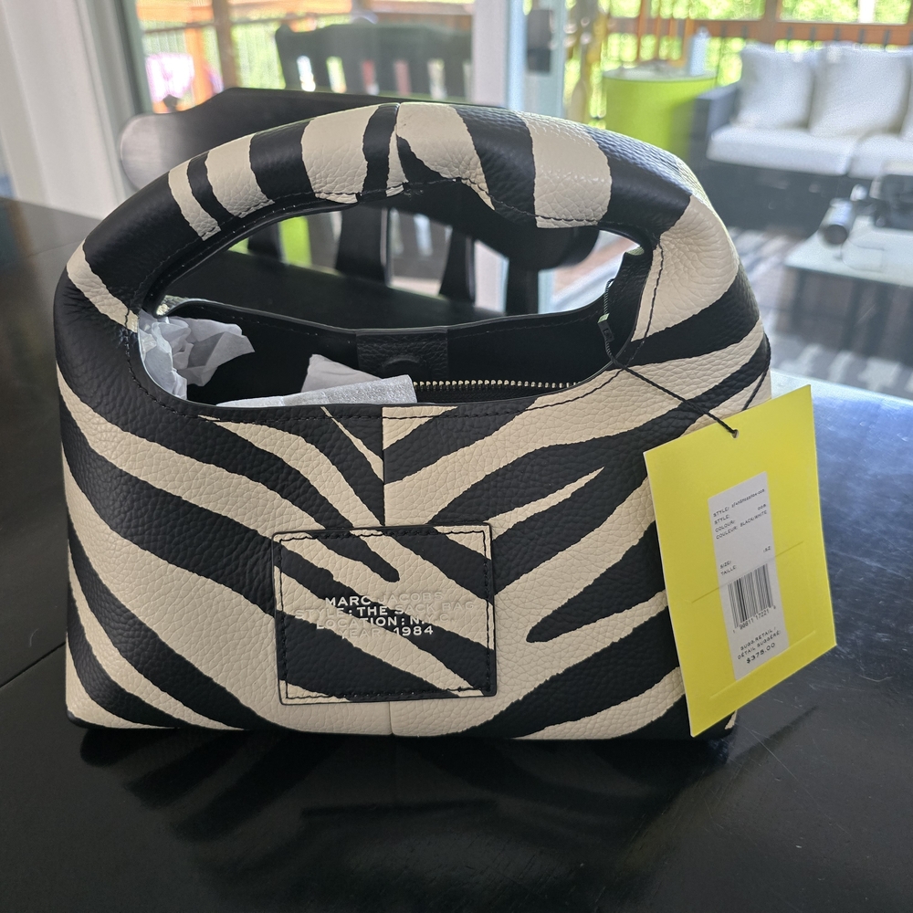 Marc Jacobs Zebra Print Sack Bag - Picture 2 of 14